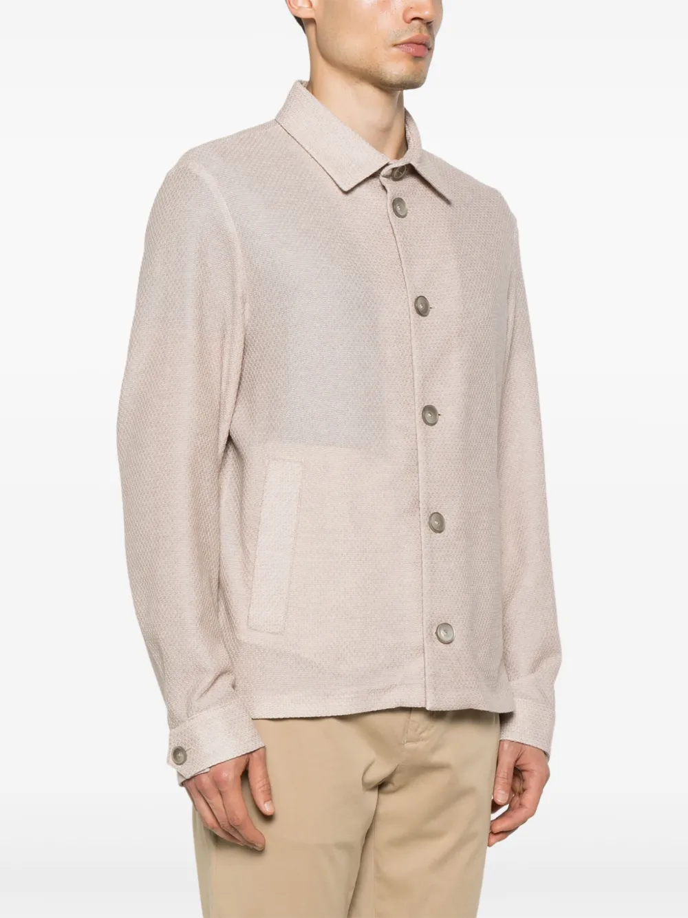 Herno Katoenen shirtjack Beige