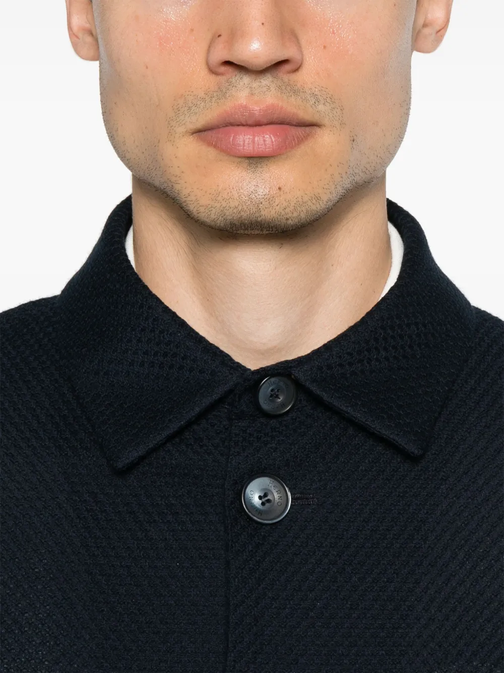 Herno Katoenen shirtjack Blauw
