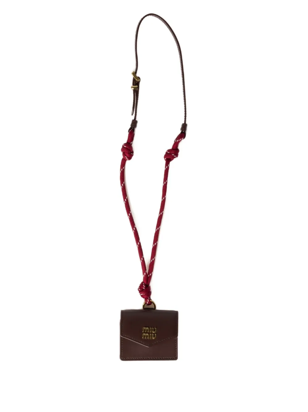 Miu Miu Pouch piccola in pelle | marrone | Image 1