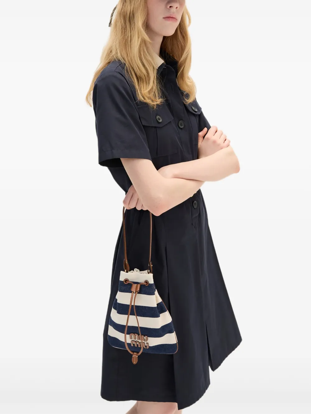 Miu Miu sac seau à rayures | Image 2