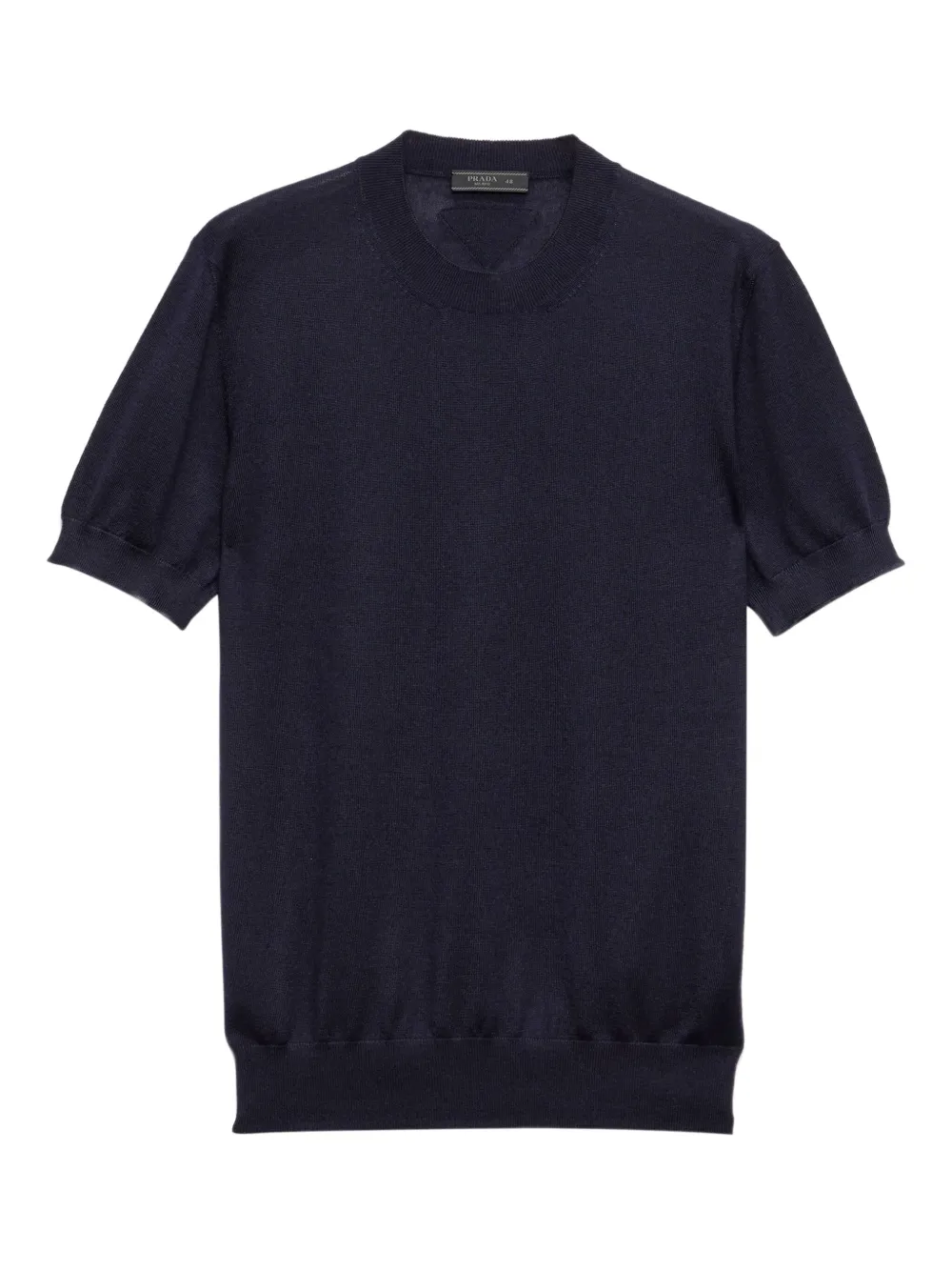 Prada Kasjmier T-shirt met ronde hals Blauw