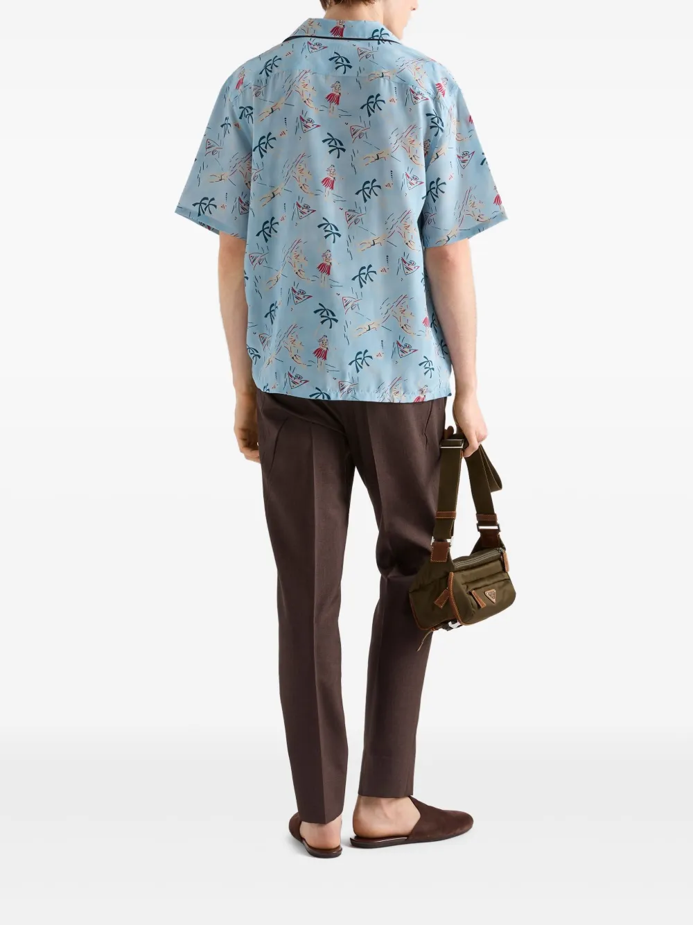 Prada Wollen broek Bruin