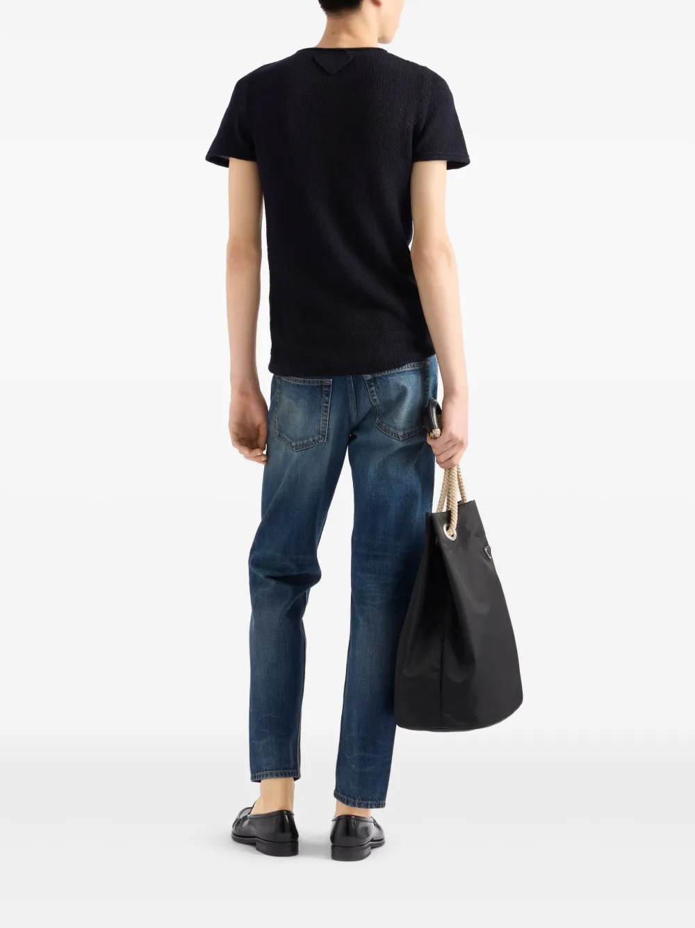 Prada Kasjmier T-shirt Blauw