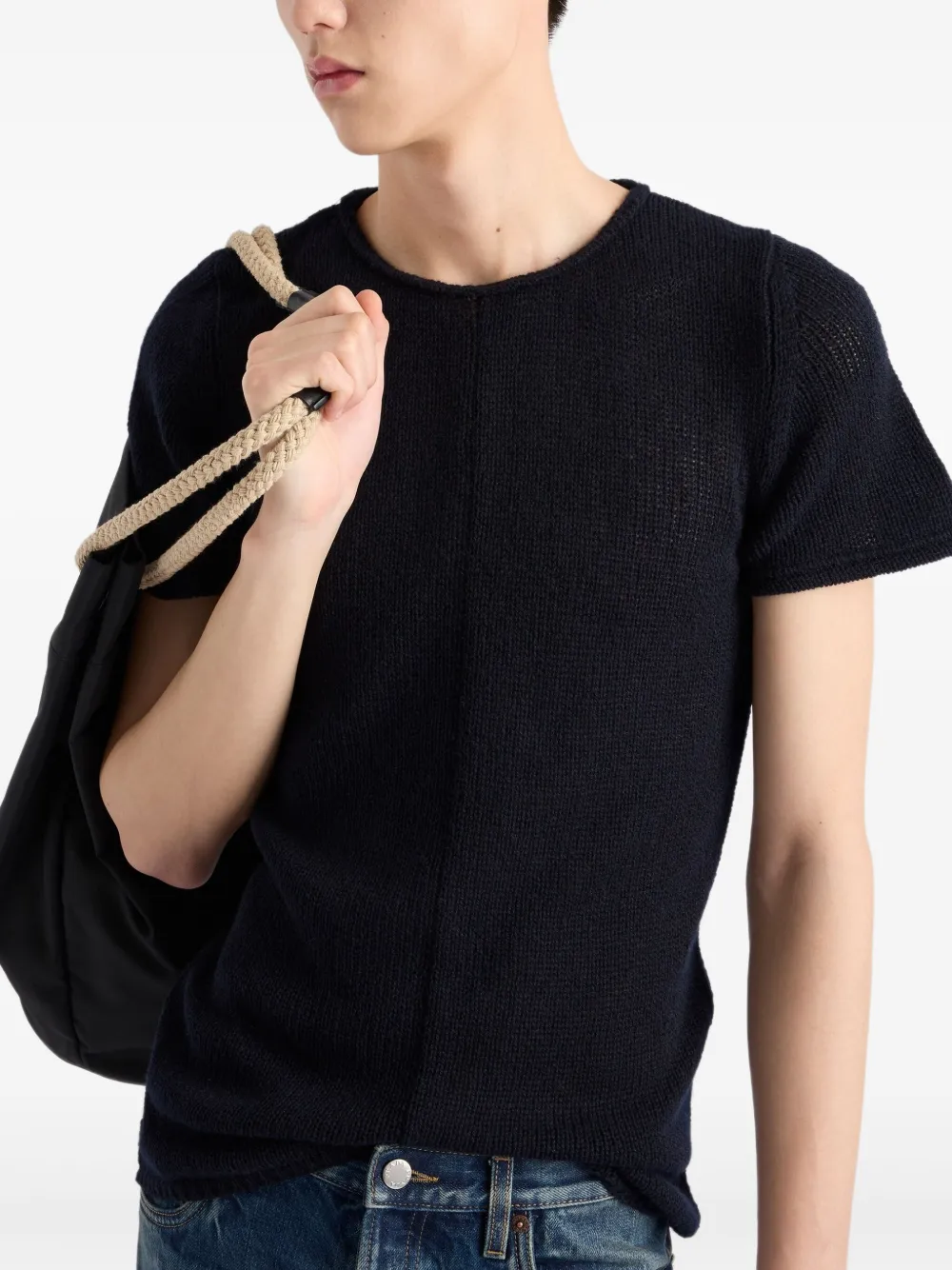 Prada Kasjmier T-shirt Blauw