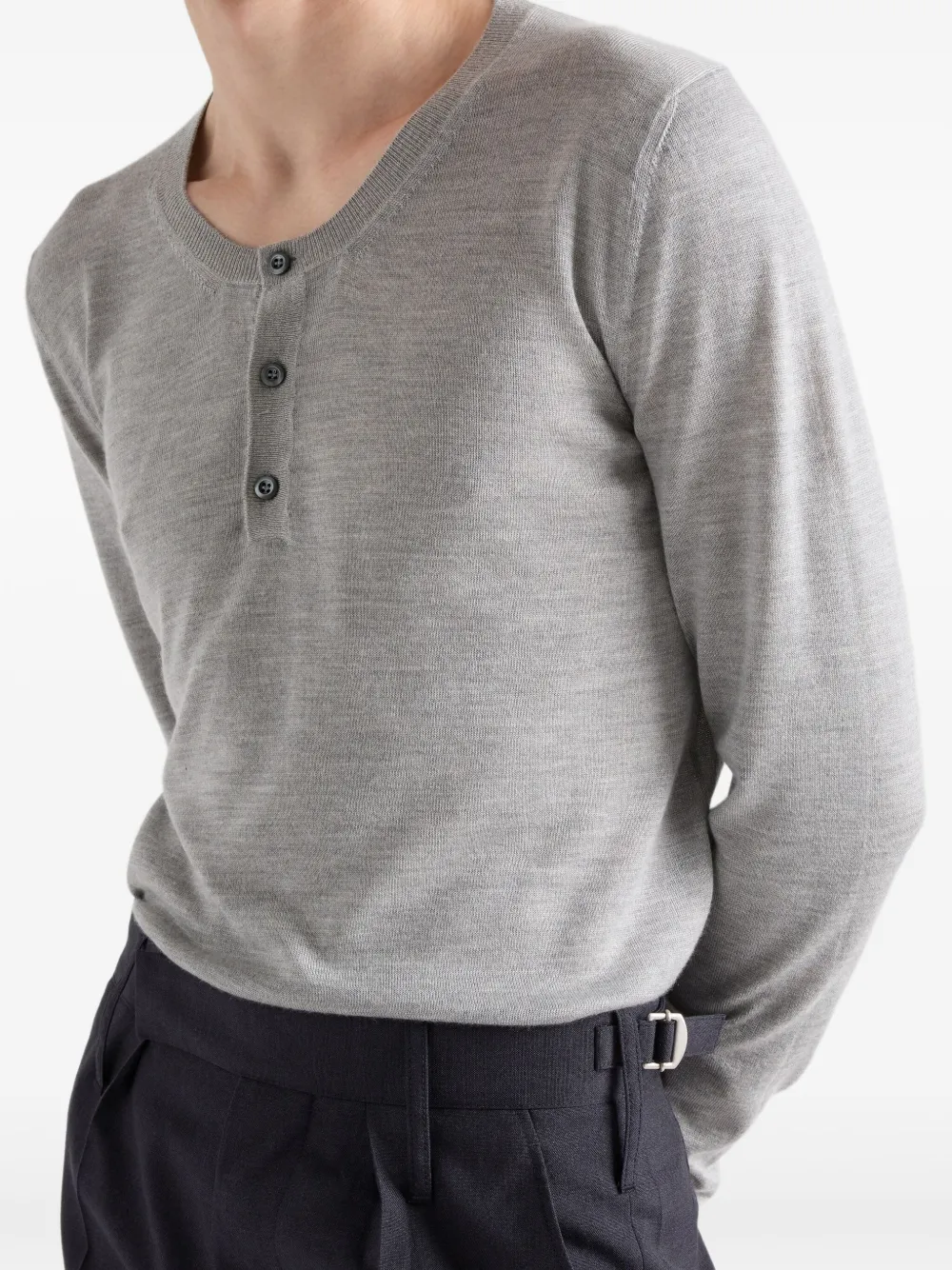 Prada Kasjmier sweater Grijs