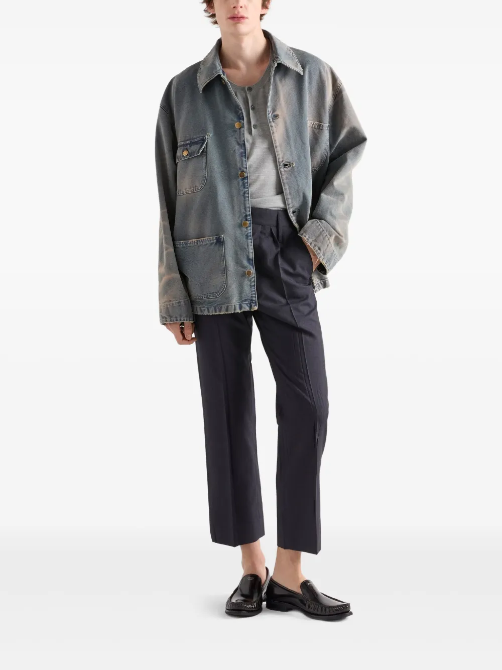 Prada Kasjmier sweater - Grijs