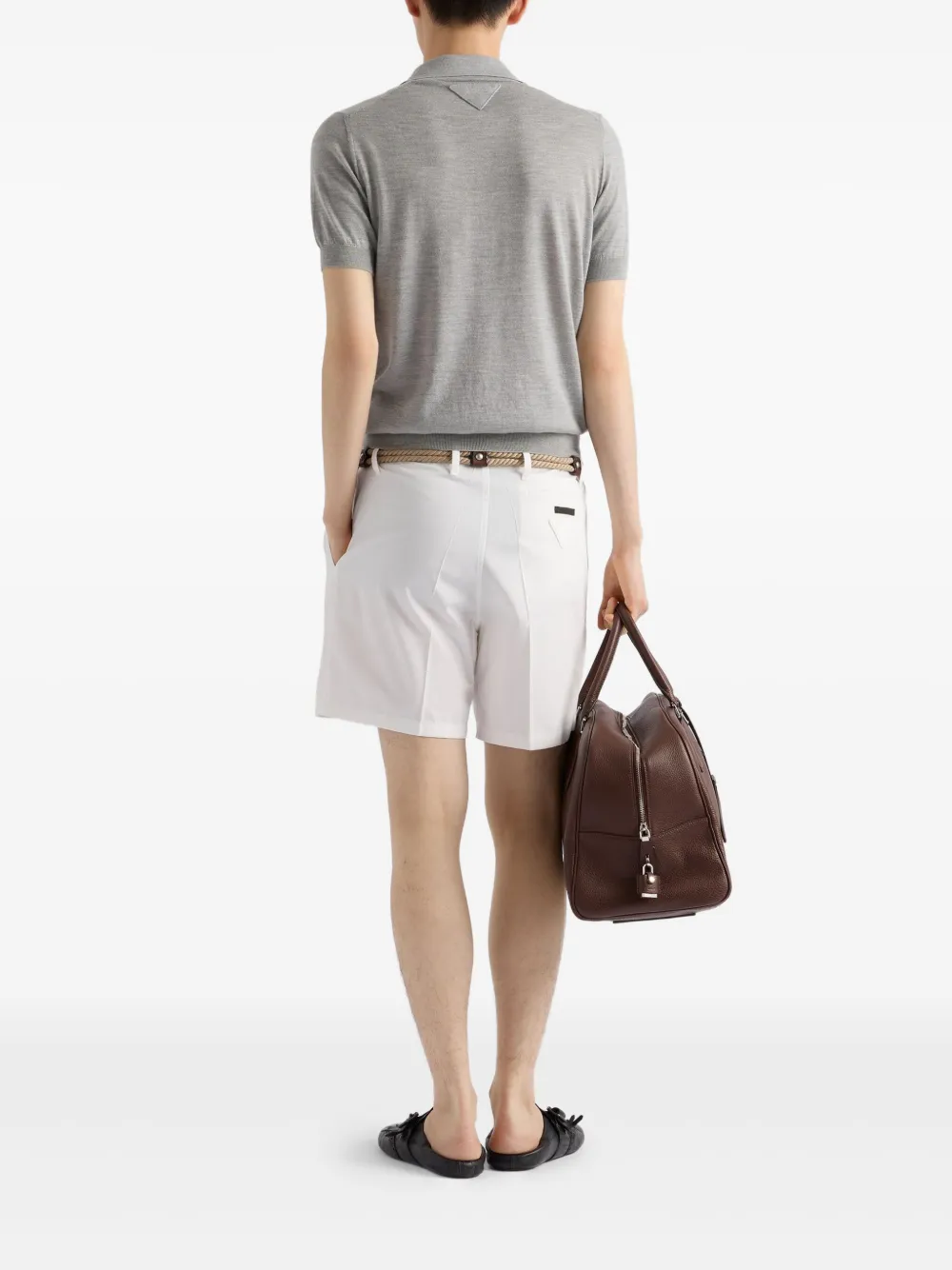 Prada Kasjmier poloshirt Grijs
