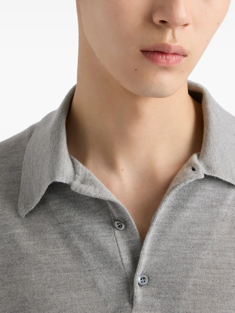 Prada Kasjmier poloshirt Grijs