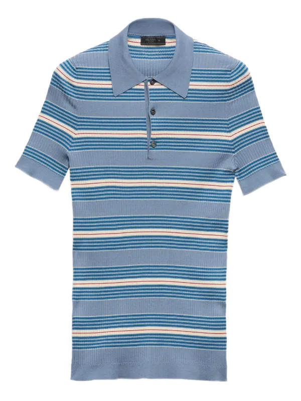 トップス Prada tricolor polo shirt navy ▷ Prada Polo Shirt – TWOVAULT