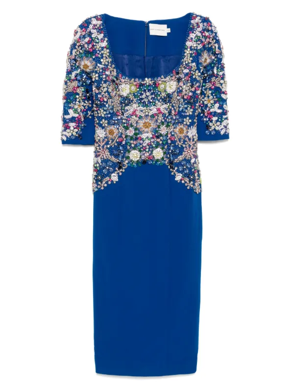 Mary Katrantzou Agave Dress in Blue