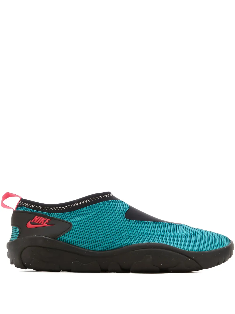 Nike Aqua Turf "Turbo Green Black Washed Coral Team Scarlet" sneakers