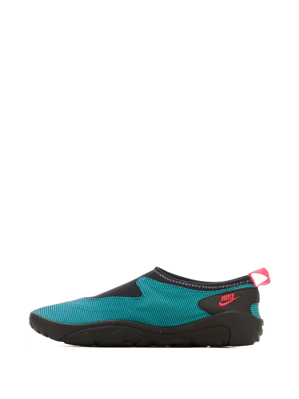 Nike Aqua Turf "Turbo Green Black Washed Coral Team Scarlet" sneakers