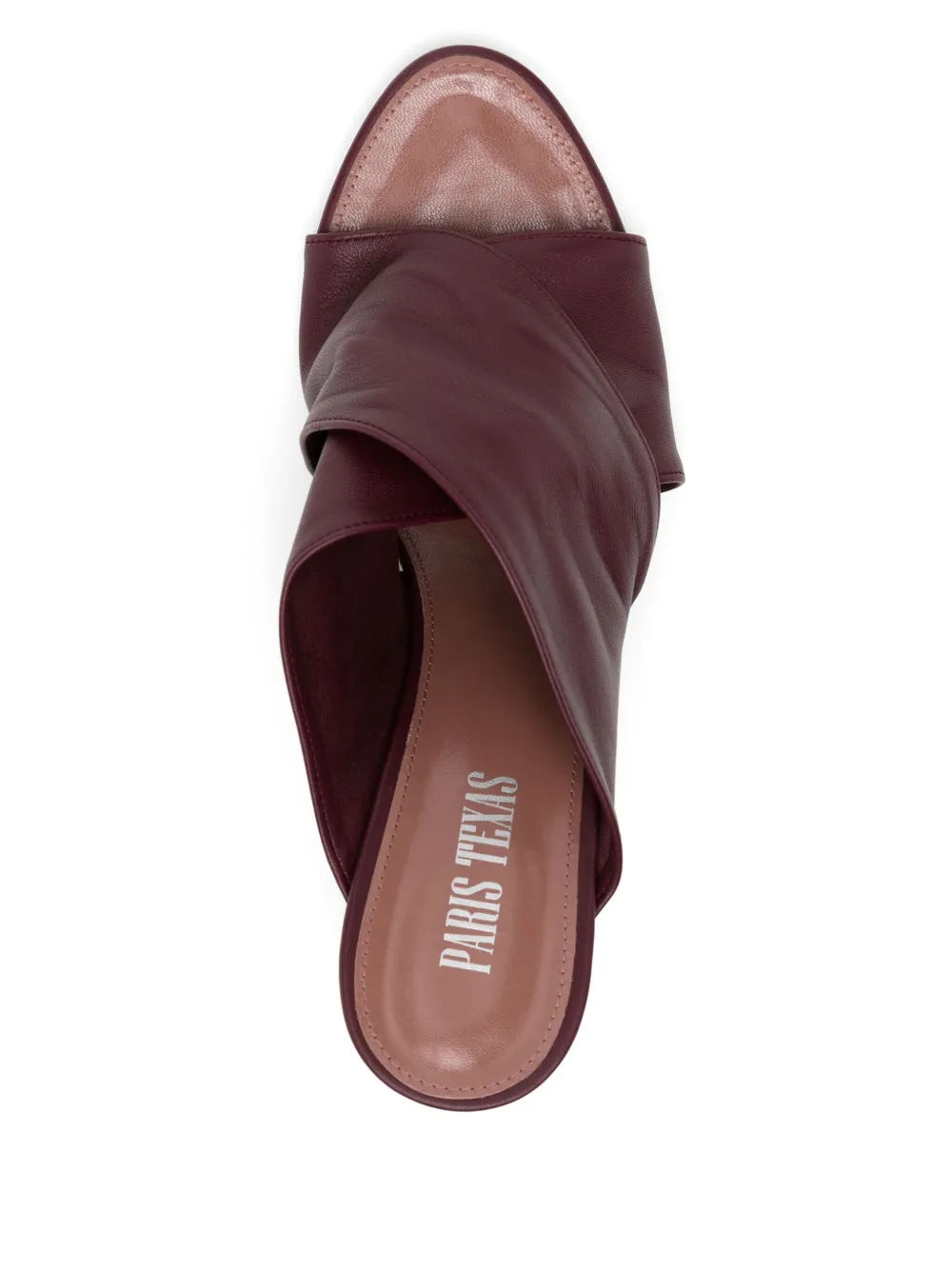 Paris Texas 90 mm leren sandalen Rood