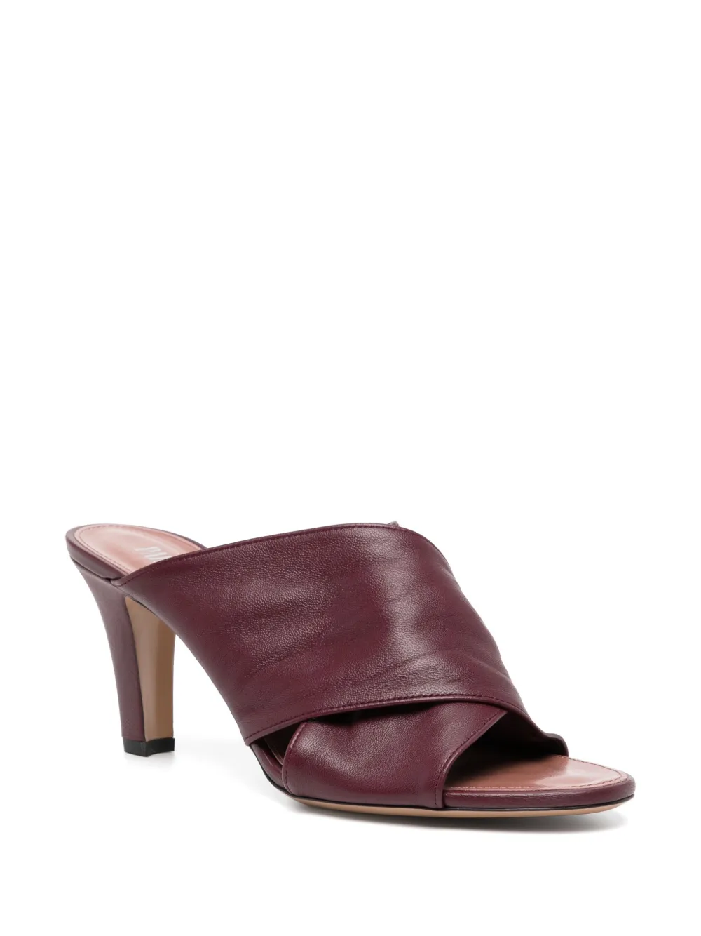Paris Texas 90 mm leren sandalen Rood