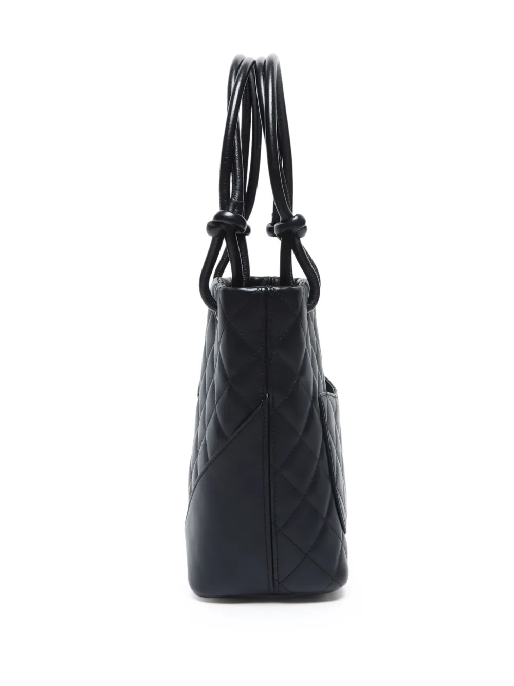 Pre-owned Chanel 2003-2004 Cambon Ligne Tote Bag In Black