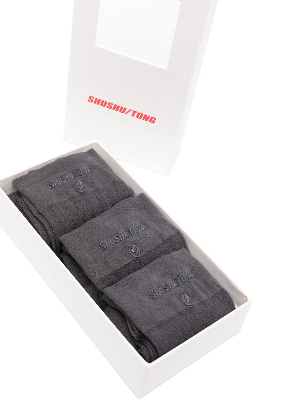 SHUSHU/TONG calcetines con logo estampado (set de 3) | Image 2