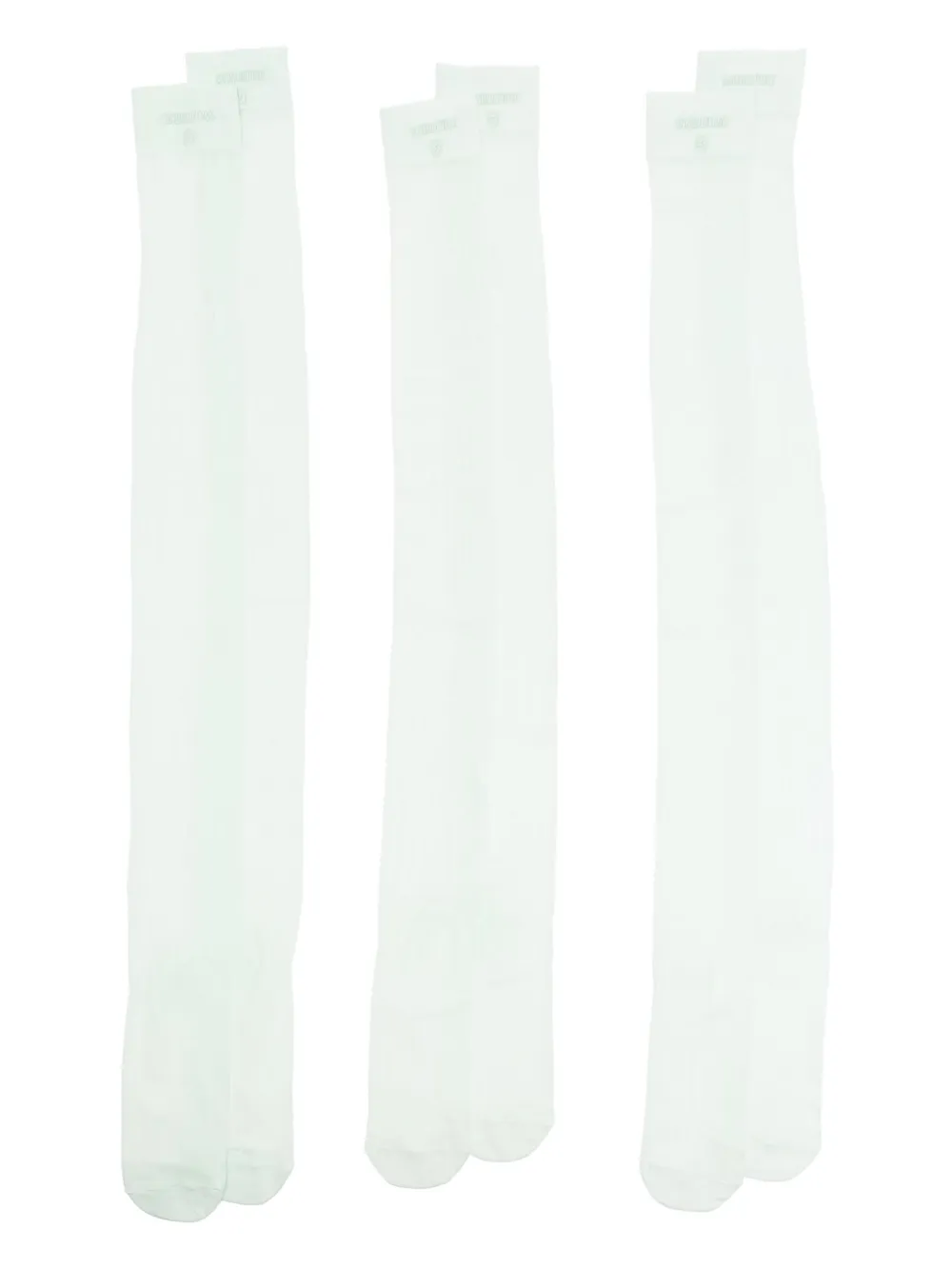 SHUSHU/TONG logo-print socks (set of three) | Grün | Image 1