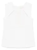 SHUSHU/TONG square-neck top - White