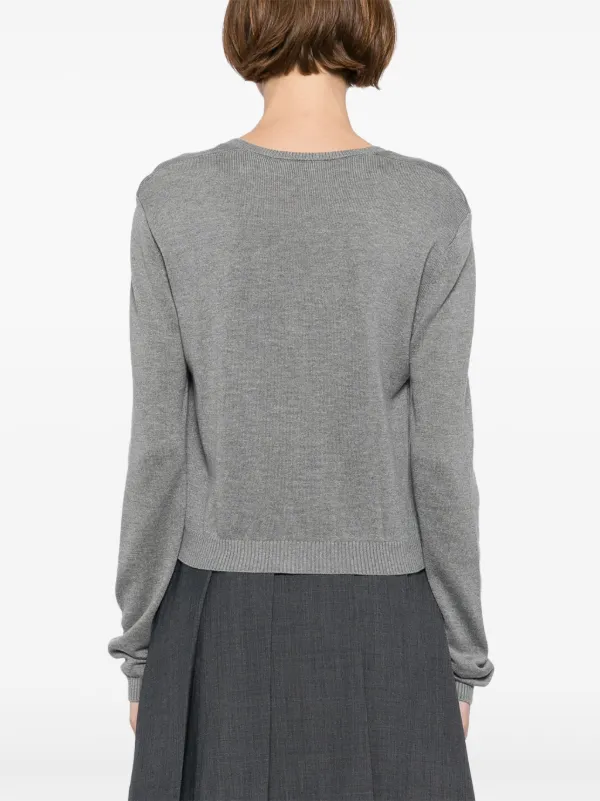 SHUSHU/TONG silk-cashmere Cardigan | Grey | FARFETCH