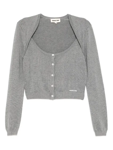 SHUSHU/TONG silk-cashmere cardigan