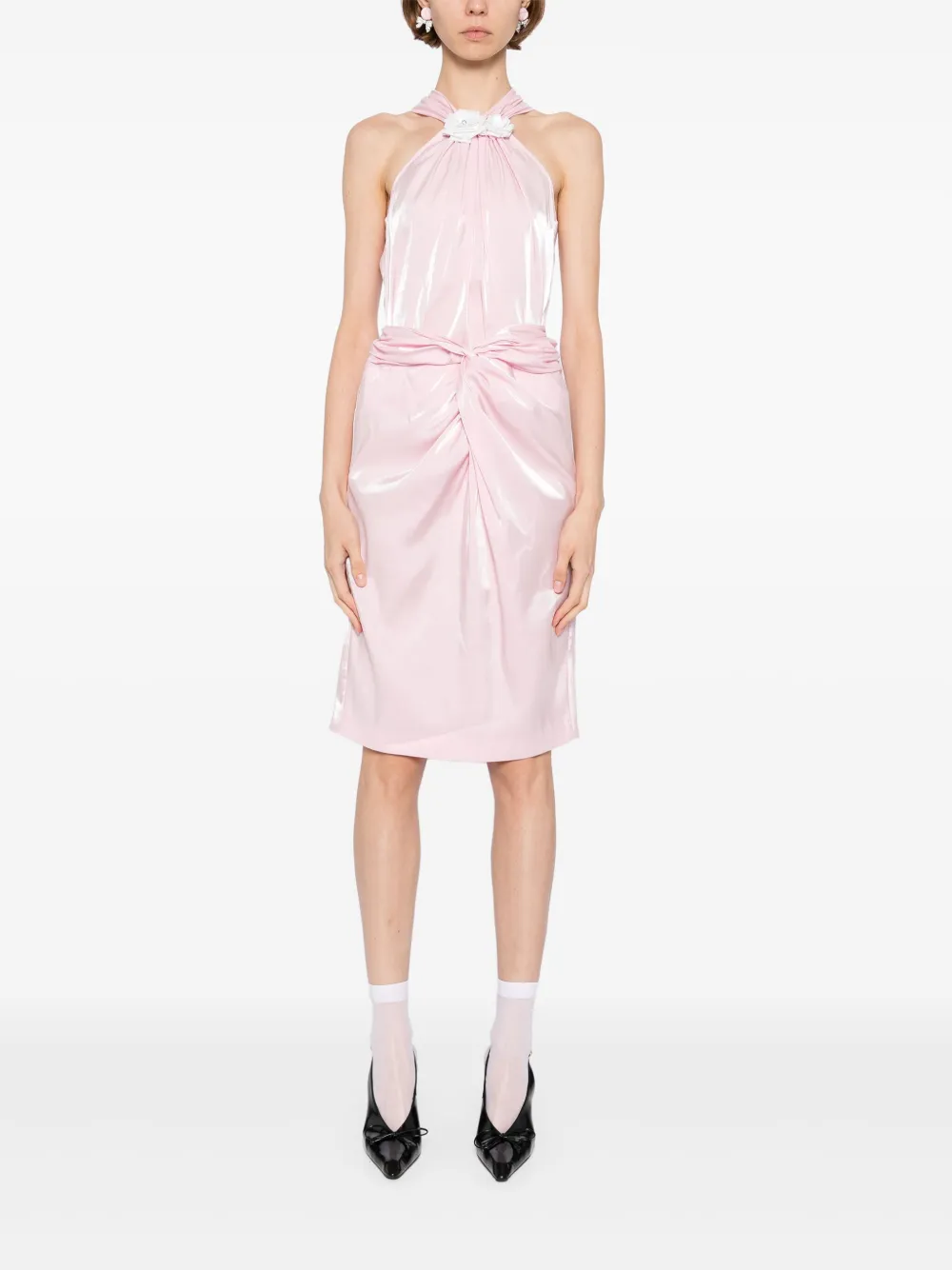 SHUSHU/TONG Versatile twist knot dress - Roze