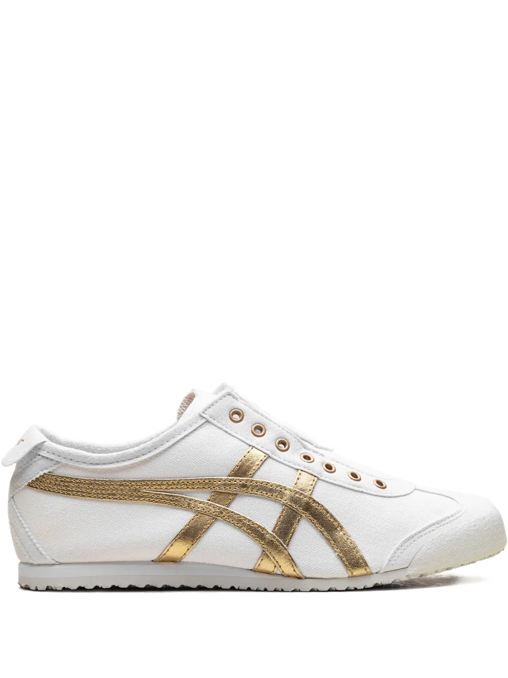 Onitsuka Tiger Mexico 66 Slip-On "White/Pure Gold" スニーカー - ホワイト Onitsuka Tiger Mexico 66 Slip-On "White/Pure Gold" スニーカー - ホワイト