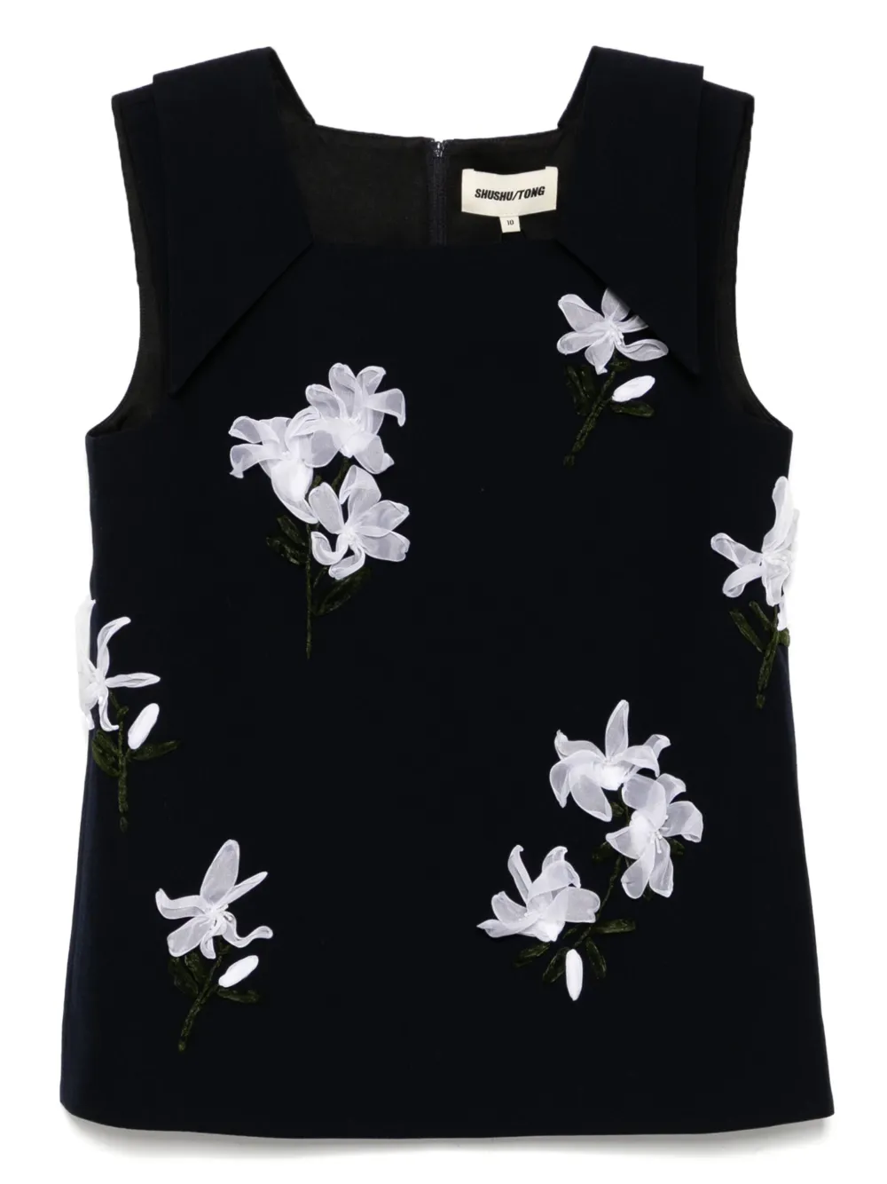 SHUSHU/TONG embellished top - ブルー SHUSHU/TONG embellished top - ブルー