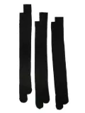 SHUSHU/TONG logo-embroidered socks (pack of three) - Black