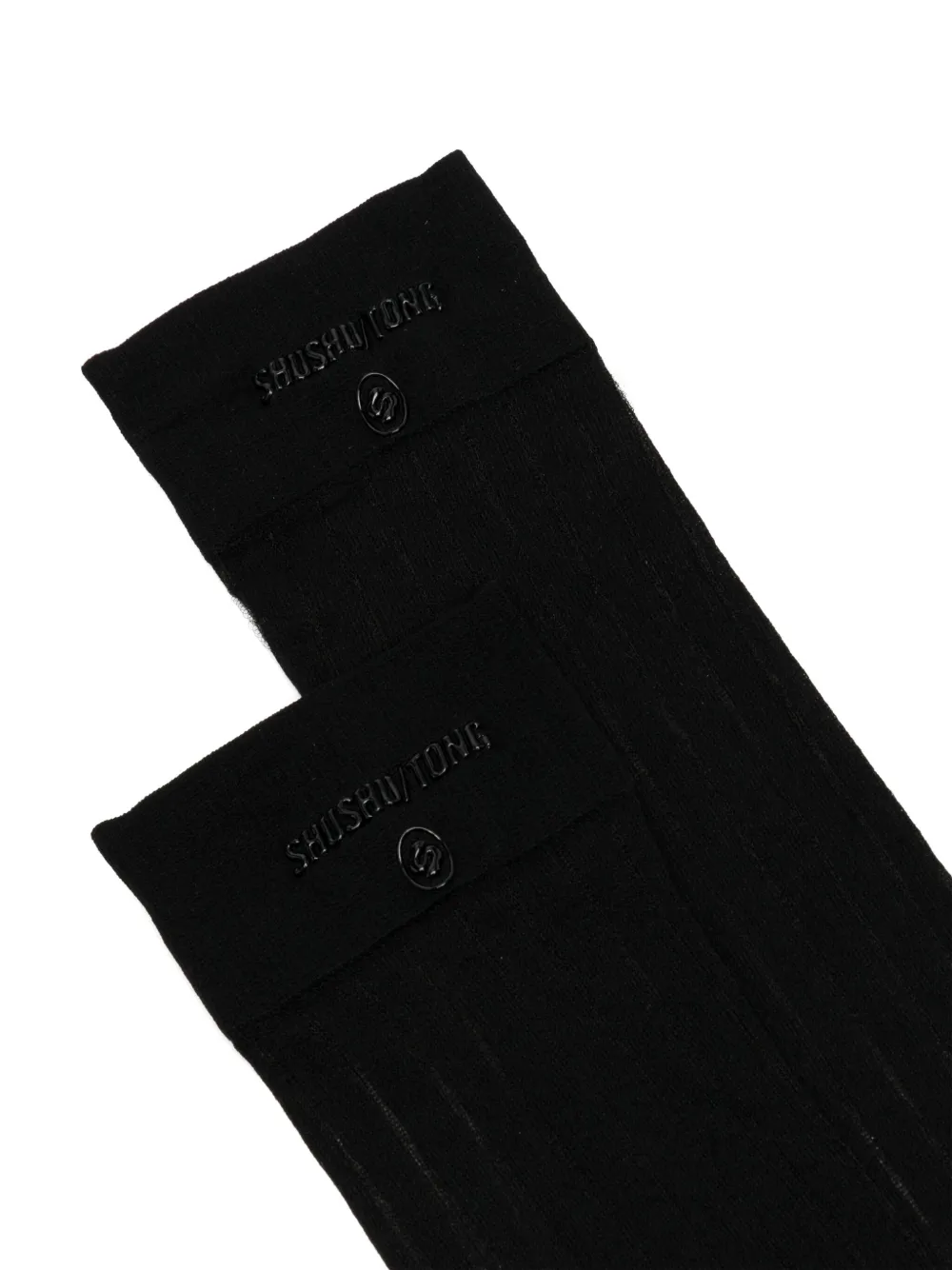 SHUSHU/TONG set de tres calcetines con logo bordado | Image 2