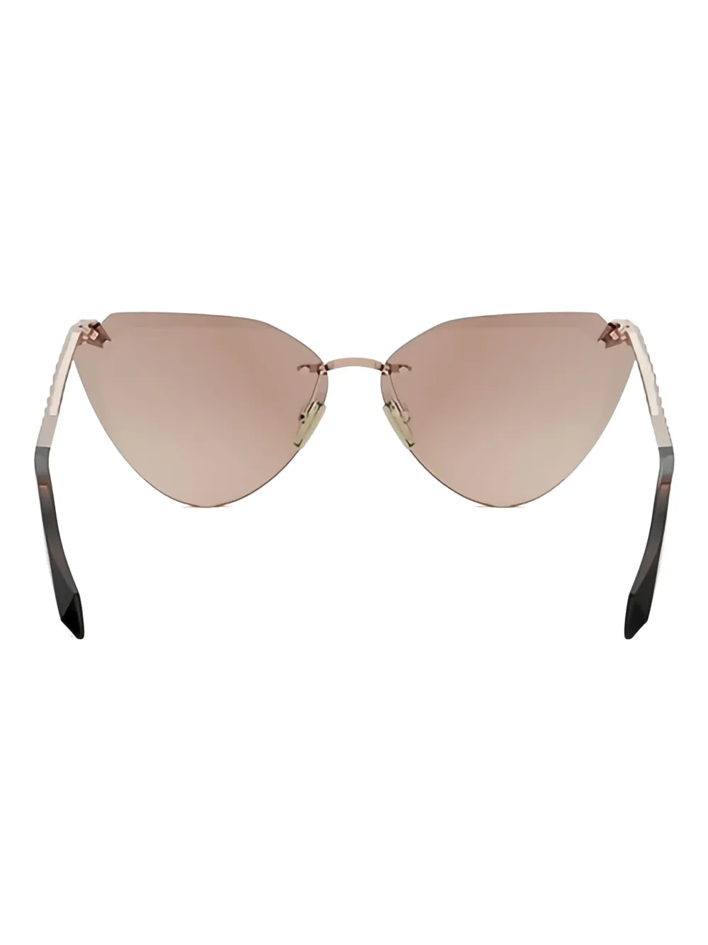 Bvlgari Serpenti zonnebril met cat-eye montuur en kralen - Roze
