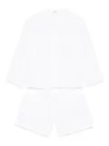 Il Gufo linen shorts set - White