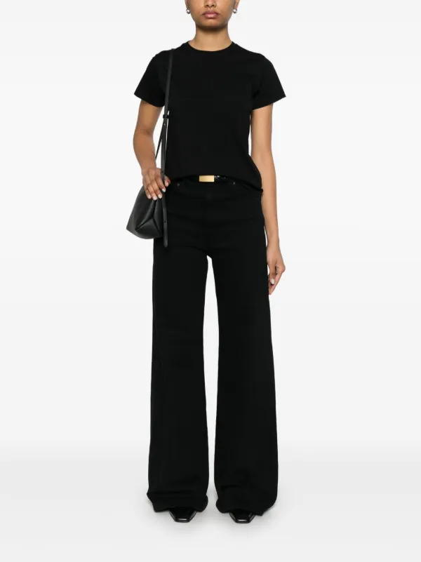 The Row Florie T-shirt | Black | FARFETCH JO