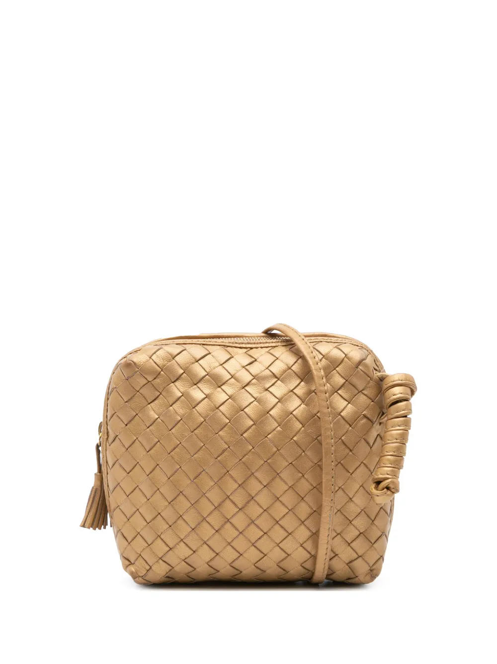 20th Century Leather Intrecciato Tassel crossbody bag