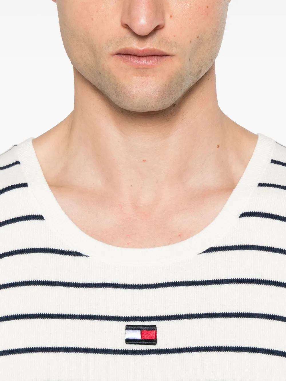Tommy Hilfiger Gestreepte spencer Wit