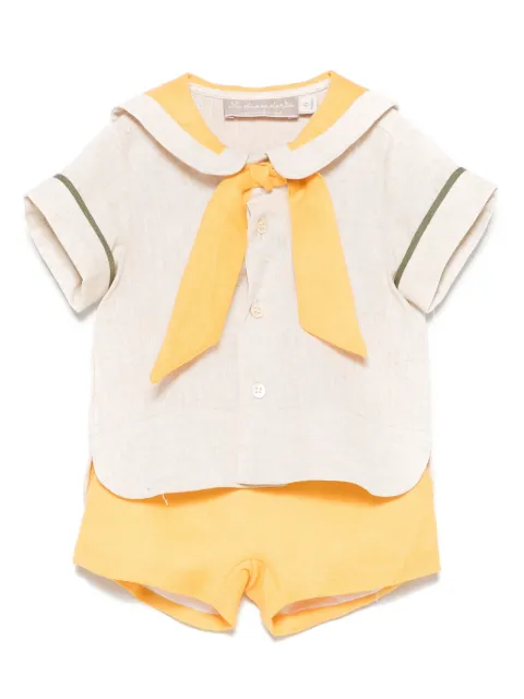 La Stupenderia bow-detail shorts set