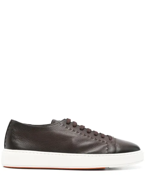 Santoni leather sneakers