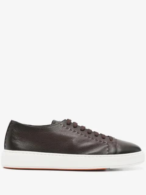 Santoni leather sneakers