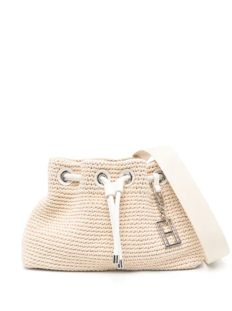 Tommy Hilfiger raffia cross body bag