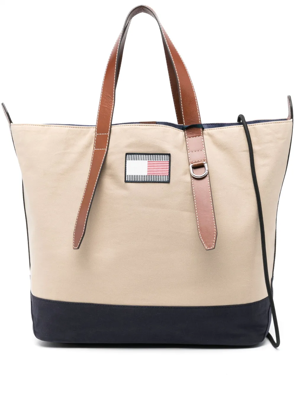 Tommy Hilfiger logo-patch tote bag | Neutrals | Image 1