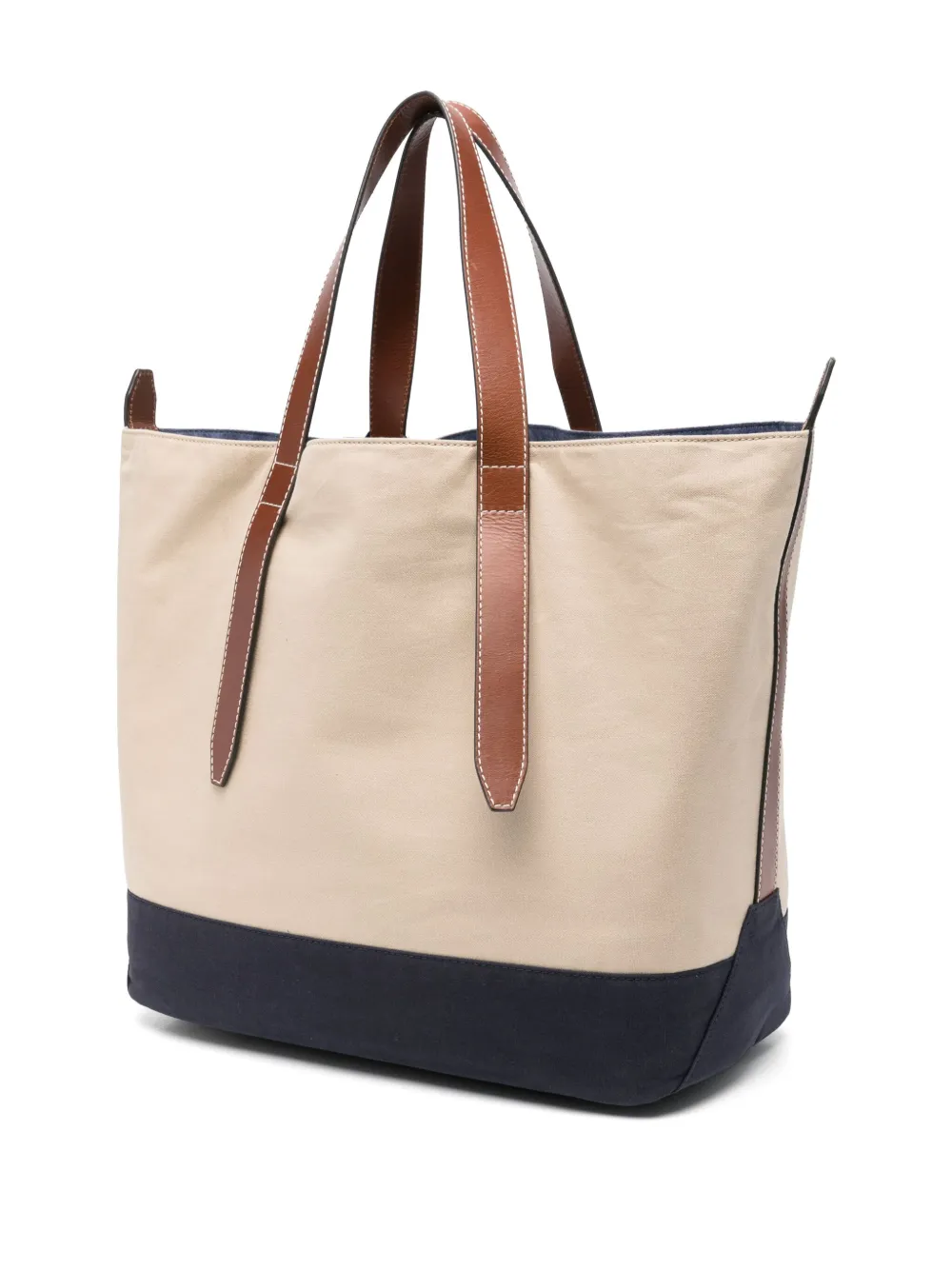 Tommy Hilfiger Shopper met logopatch Beige