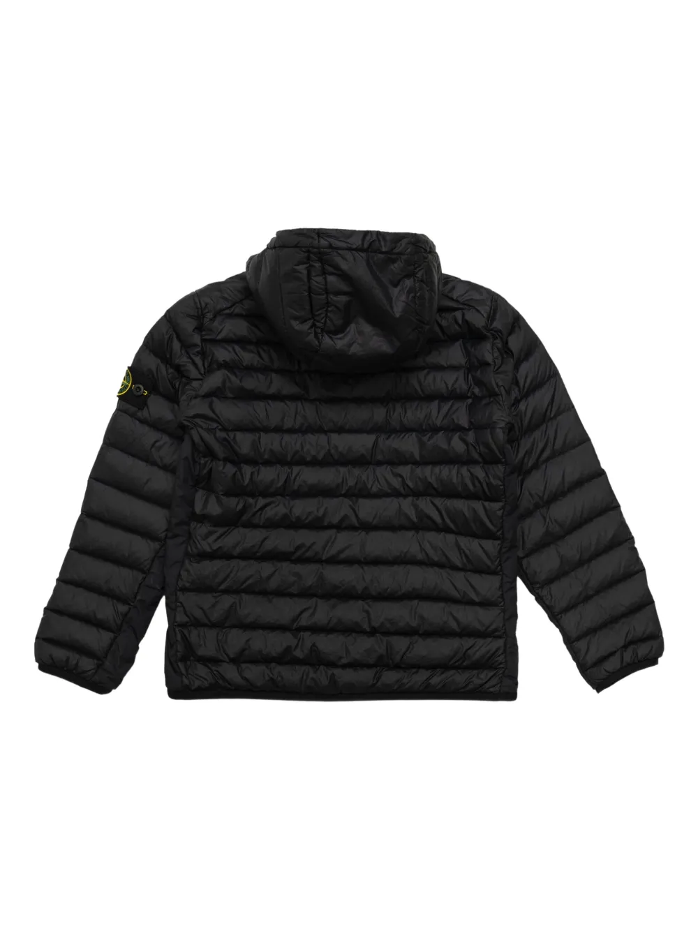 Stone Island Junior Gewatteerd jack Zwart
