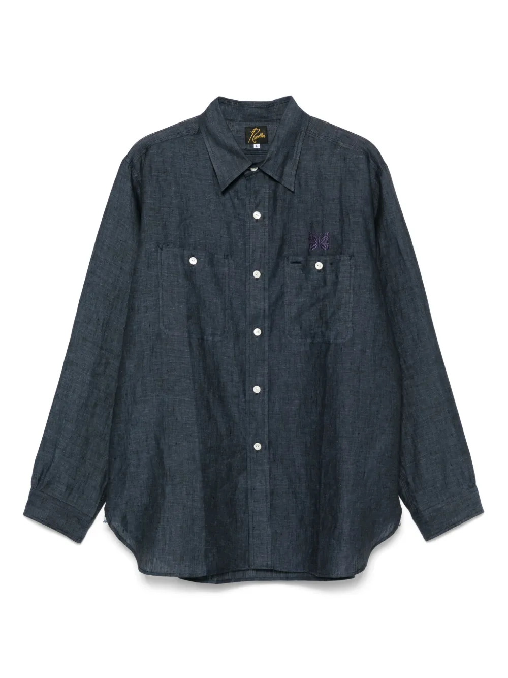 embroidered-logo shirt