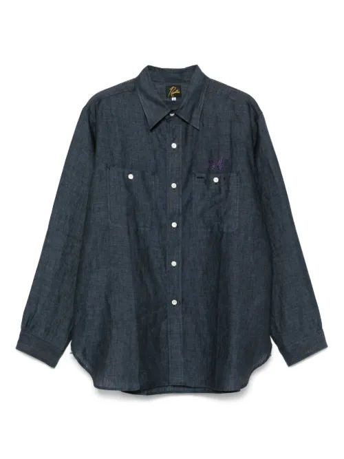 Chemise à logo brodé - Needles - Modalova