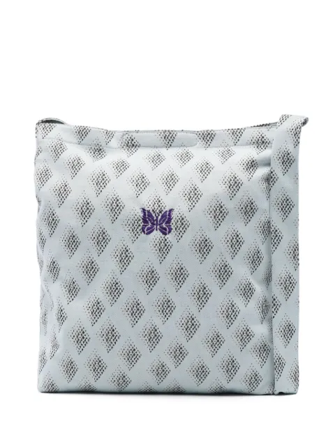 Needles logo-embroidered tote bag