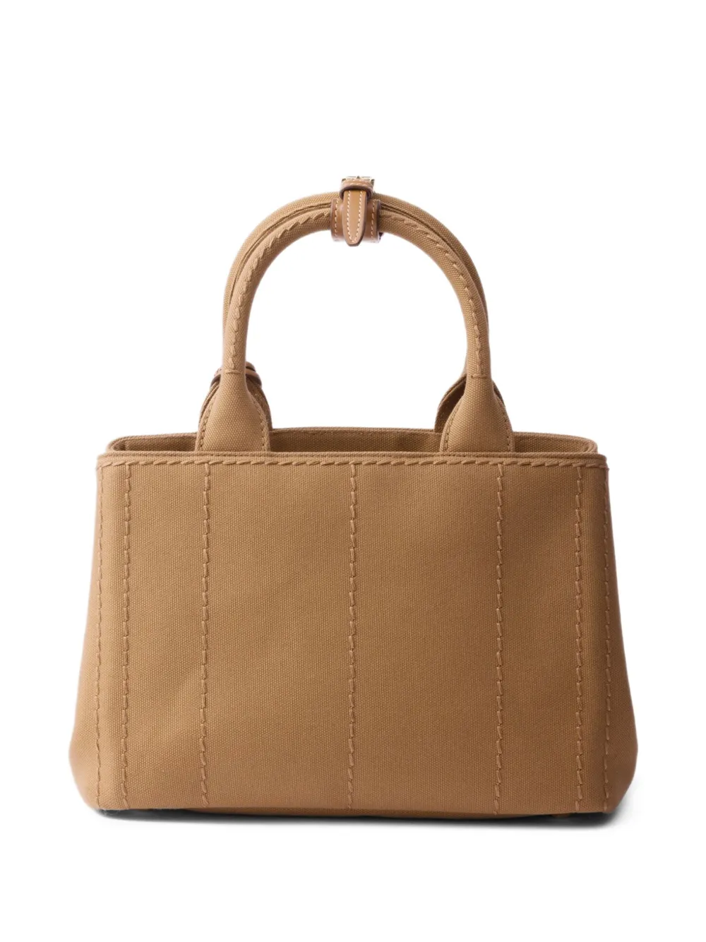 Prada Shopper met logo-reliëf Bruin