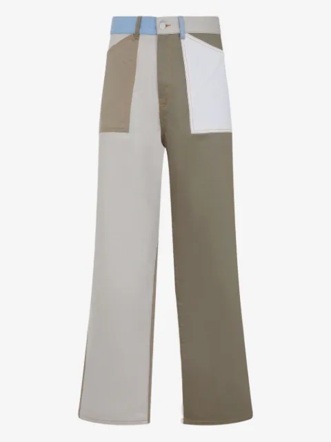 Givenchy colour-block wide-leg trousers