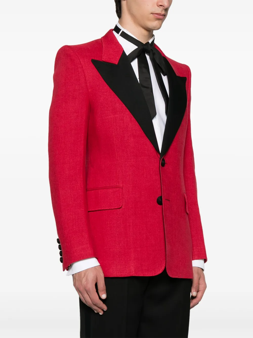 Valentino Garavani Linnen blazer Rood