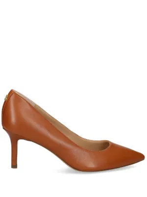 Lauren Ralph Lauren 70mm Lanette Mary-Jane Pointed Pumps | Brown