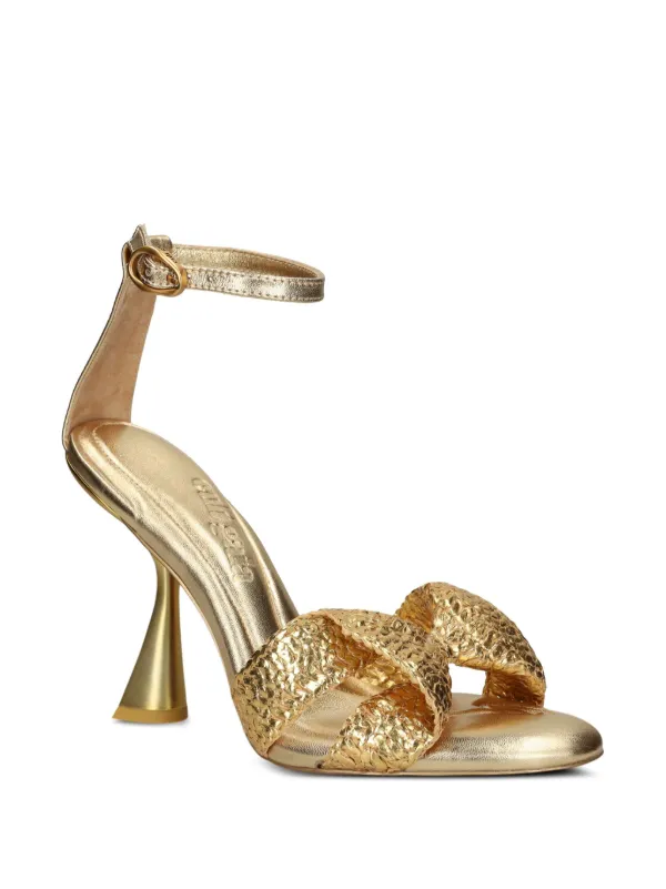 【美品】 Cult Gaia パンプス ミュール Cult Gaia Ada Frayed Kitten Mule Sandals | Neiman Marcus
