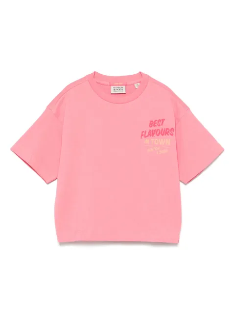 Scotch & Soda Kids playera con eslogan estampado
